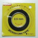 KYO-1843BK Kyosho Micron Tape 2.5mmx5m BK Kyosho
