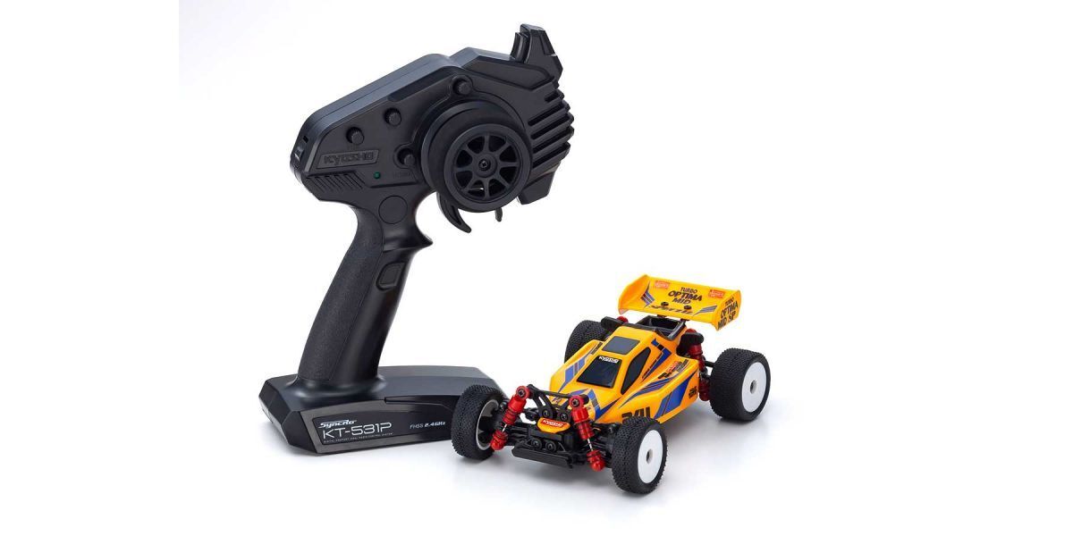 KYO-32092Y Kyosho Mini-Z Turbo Optima Mid Special Yellow Buggy [32092Y] Kyosho