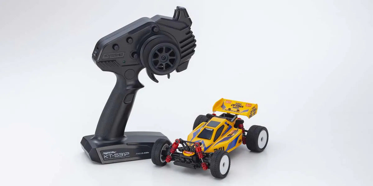 KYO-32095Y Kyosho Mini-Z Turbo Optima Mid Special Yellow MB010 Readyset Kyosho