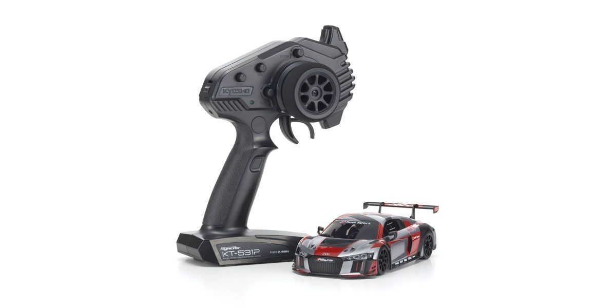 KYO-32323RGB Kyosho MINI-Z RWD MR-03 Readyset Audi R8 LMS 2016 Gray/Red Kyosho