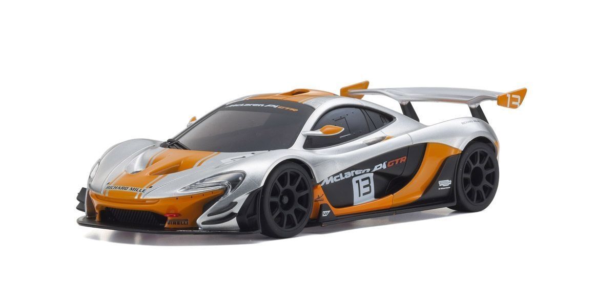 KYO-32324SO Kyosho MINI-Z RWD McLaren P1 GTR Silver/Orange Readyset Kyosho