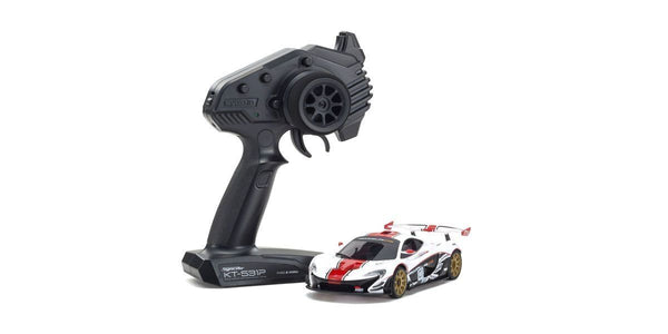 KYO-32324WR Kyosho RWD Mini-Z McLaren P1 GTR White/Red [32324WR]