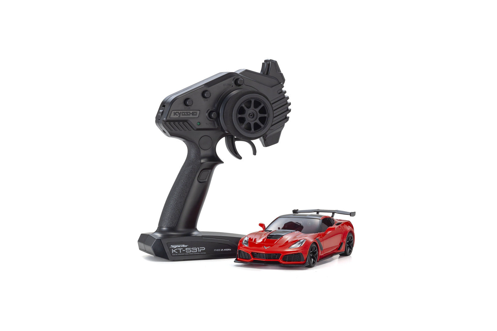 KYO-32334R Kyosho MINI-Z RWD MR-03 Readyset Chevrolet Corvette ZR1 Torch Red Kyosho