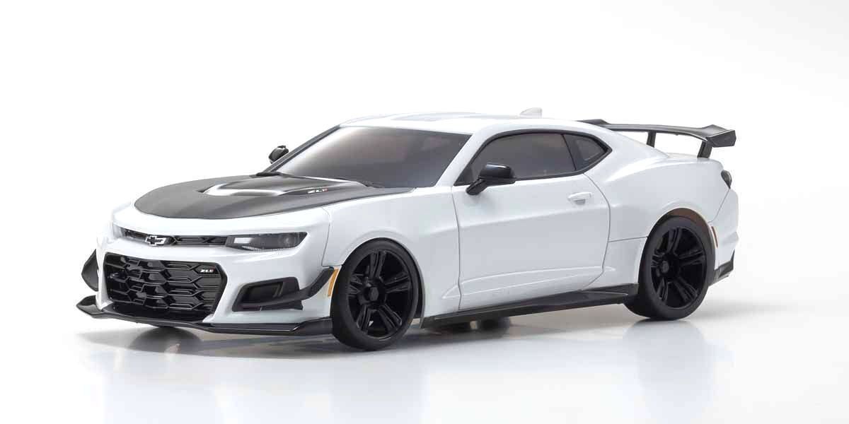 KYO-32339W Kyosho MINI-Z RWD MR-03 Readyset Chevrolet Camaro ZL1 1LE Summit White w/LED Kyosho