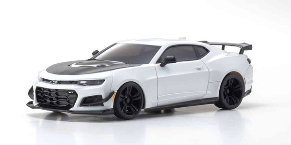 KYO-32339W Kyosho MINI-Z RWD MR-03 Readyset Chevrolet Camaro ZL1 1LE Summit White w/LED