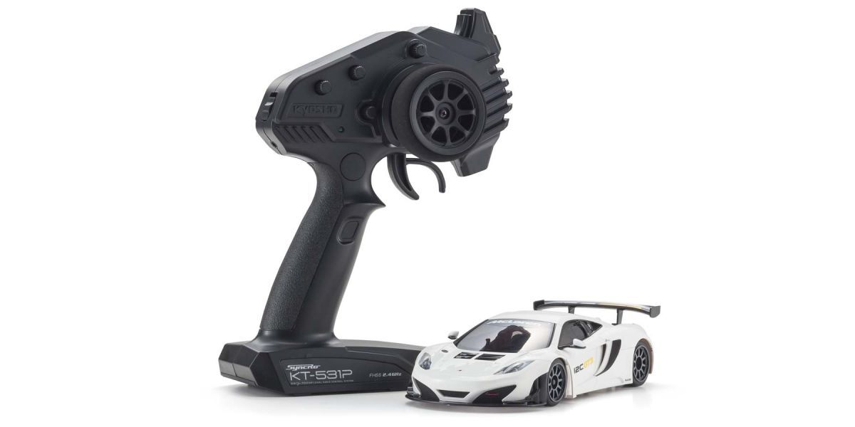 KYO-32343W Kyosho MINI-Z RWD MR-03 Readyset McLaren 12C GT3 2013 White Kyosho