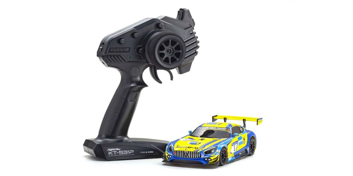 KYO-32345BLY Kyosho RWD Mini-Z Mercedes-AMG GT3 Blue/Yellow [32345BLY] Kyosho