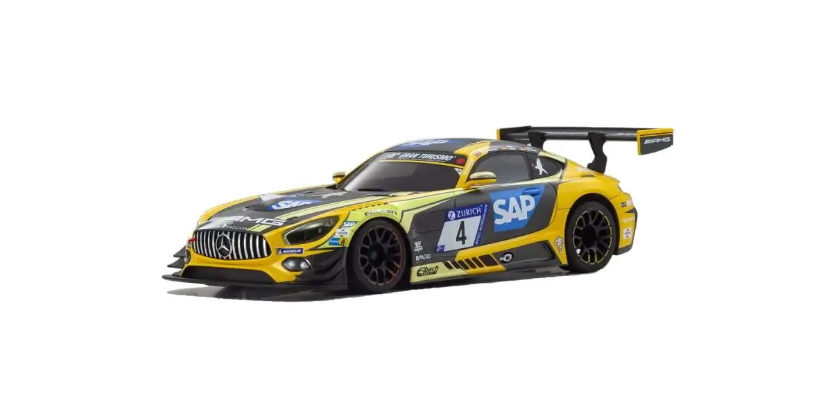 KYO-32355YBK Kyosho Mini-Z Mercedes-AMG GT3 No. 4 24H Nurburgring 2018 RWD MR-03 Readyset Kyosho
