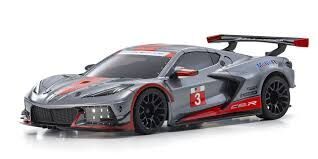 Kyosho Mini-Z Chevrolet Corvette C3.R - Gunmetal/Red - RWD MR-04 Readyset