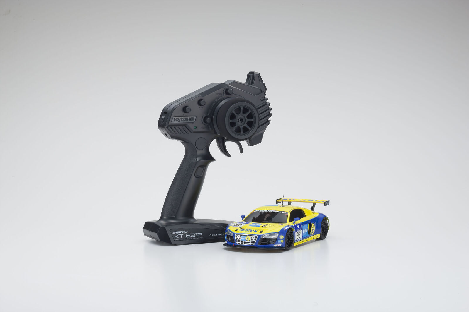 Kyosho Mini-Z Audi R8 LMS Phoenix Racing NBR 2021 #98 RWD MR-04 Readyset