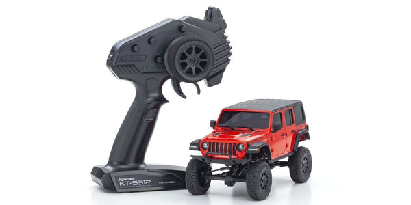 KYO-32521R Kyosho 4x4 Mini-Z 1/24 Jeep Wrangler Unlimited Rubicon Firecracker Red [32521R]