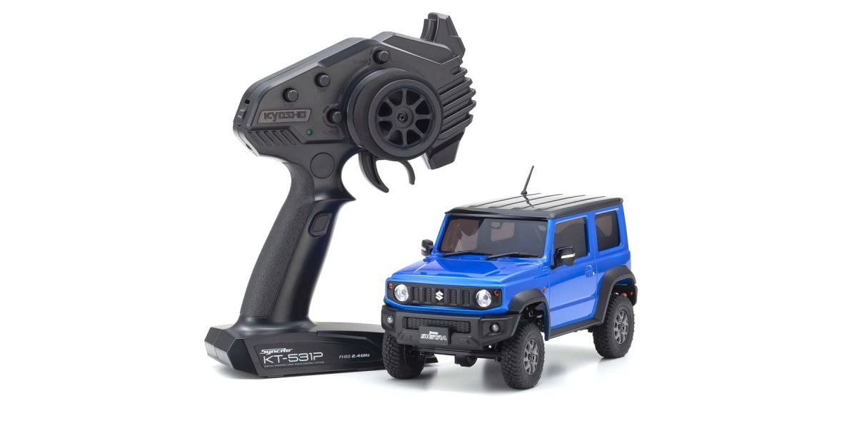 KYO-32530MB Kyosho 1/18 MINI-Z 4x4 MX-01 Readyset Suzuki Jimny Sierra Blue Metallic Kyosho