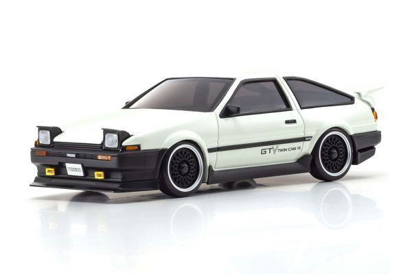 KYO-32623GTV Kyosho MINI-Z AWD MA-020 Series Read Set Toyota Sprinter Trueno AE86 GTV White