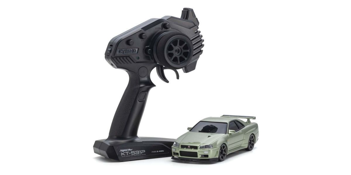 KYO-32624MJ Kyosho AWD Mini-Z 1/24 Nissan Skyline GT-R (R34) V.Spec II Nur Millennium Jade [32624MJ] Kyosho