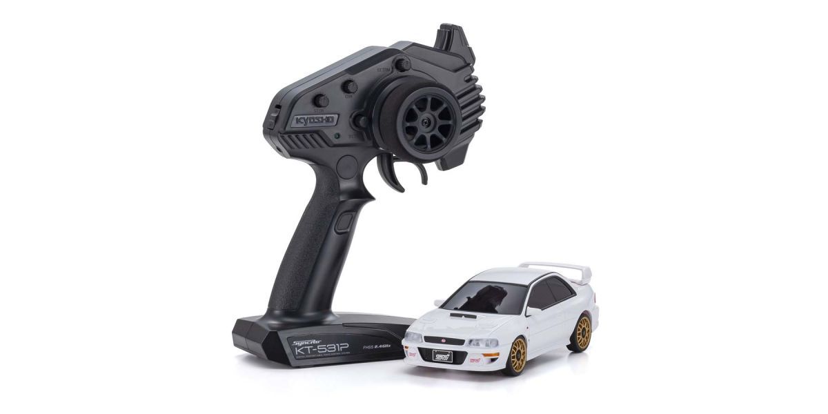 KYO-32627W Kyosho MINI-Z Subaru Impreza STi 22B White AWD RC Car Readyset [32627W] Kyosho
