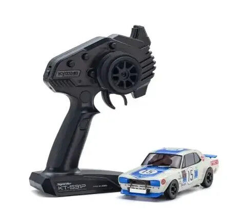 Kyosho MINI-Z Nissan Skyline GT-R AWD MA-020 Readyset (KPGC10) Racing 1972 No. 15 Blue