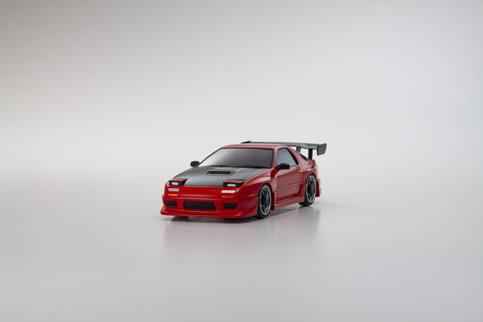 KYO-32646R Kyosho Mini-Z Mazda Savnana RX-7 FC3S with Aero Kit and CFRP Hood Red AWD MA-020 Readyset Kyosho
