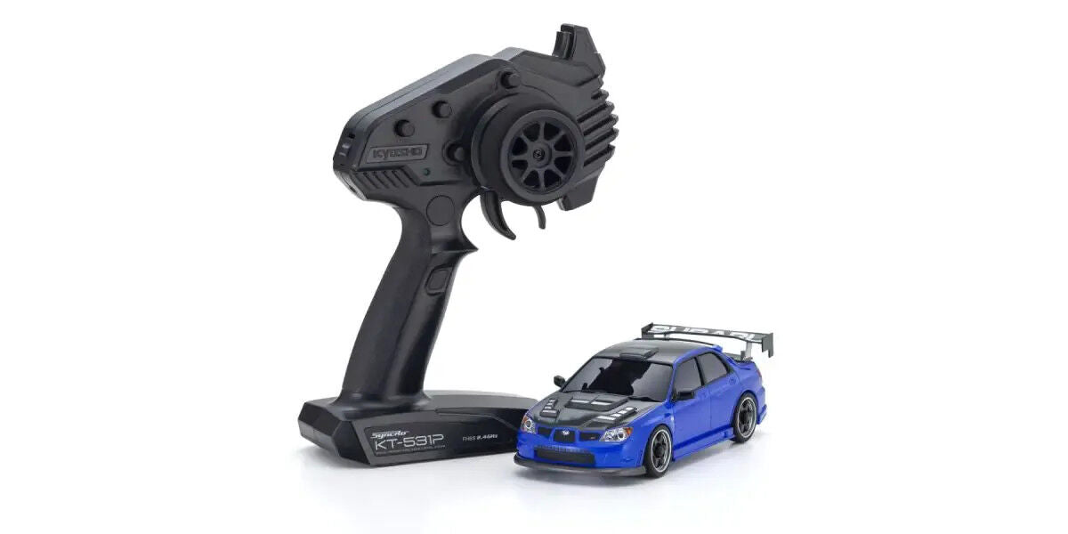 Kyosho Mini-Z Subaru Impreza WRX w/ GT Wing Blue AWD MA-020 Readyset