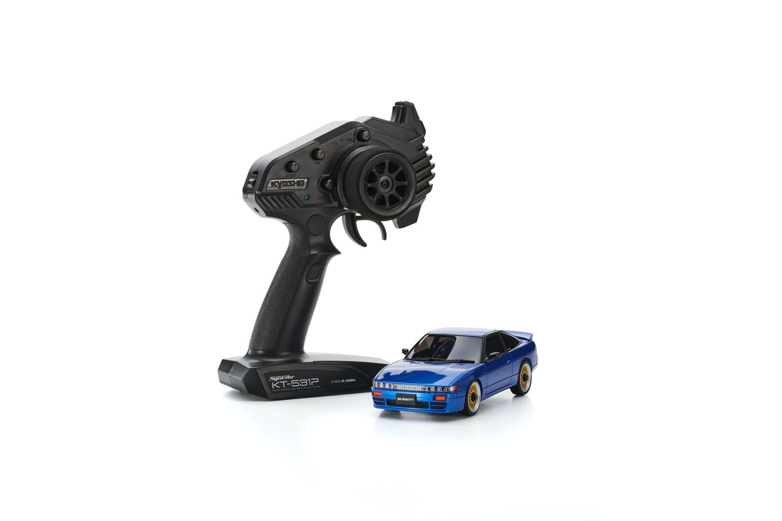 Kyosho Mini-Z Nissan Sileighty Blue AWD MA-020 Readyset KYO-32660BL