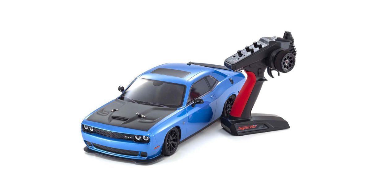 KYO-34415T2 Kyosho 1/10 Fazer Mk2 2015 Dodge Challenger SRT Hellcat Crazy Blue 4WD Electric Readyset [34415T2] Kyosho