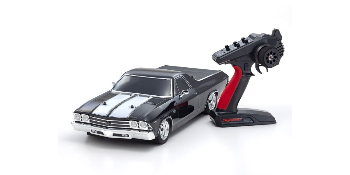 KYO-34419T1 Kyosho 1/10 Fazer Mk2 1969 Chevy El Camino SS 396 Tuxedo Black 4WD Electric Car Readyset [34419T1] Kyosho