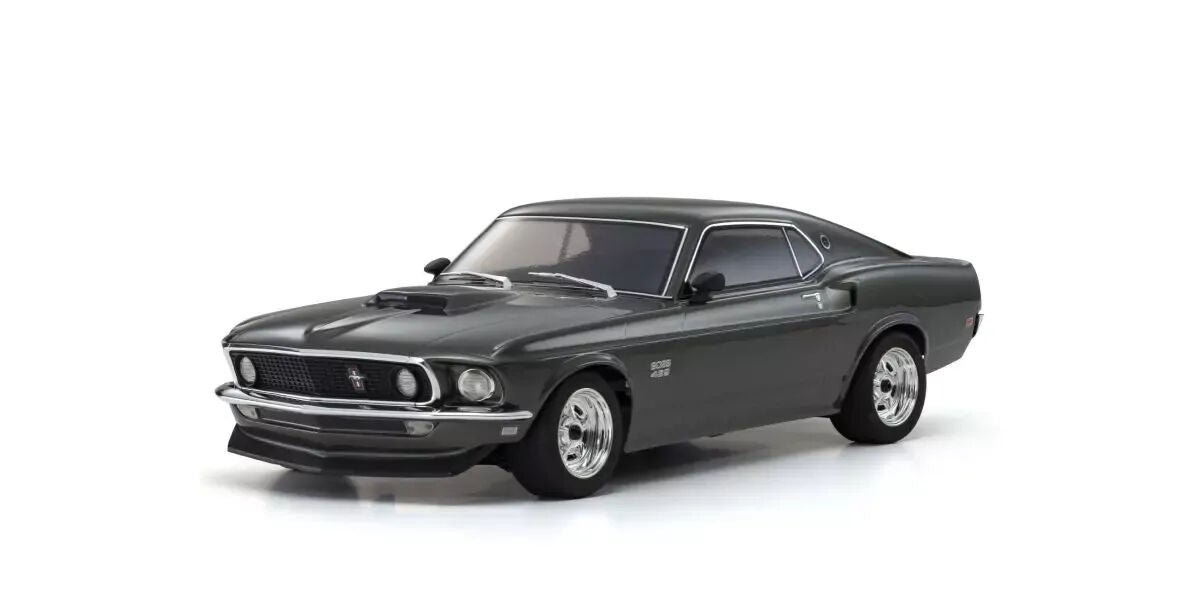 Kyosho 1/10 Fazer Mk2 1969 Ford Mustang Boss 429 Black Jade FZ02 4WD Electric Car Readyset