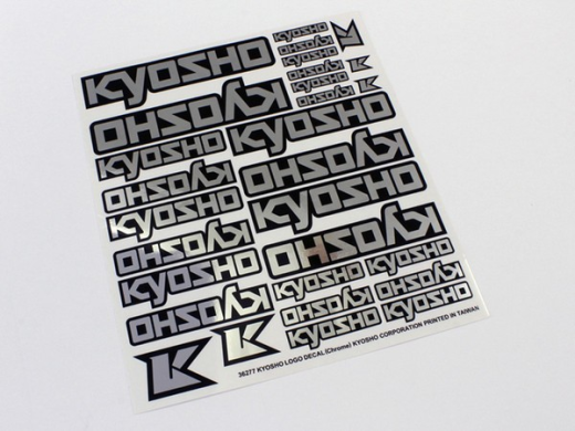 KYO-36277 Kyosho Logo Decal (Chrome) Kyosho
