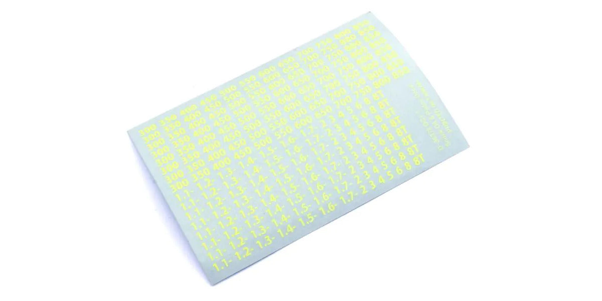 Kyosho Shock Oil Decal (Yellow)