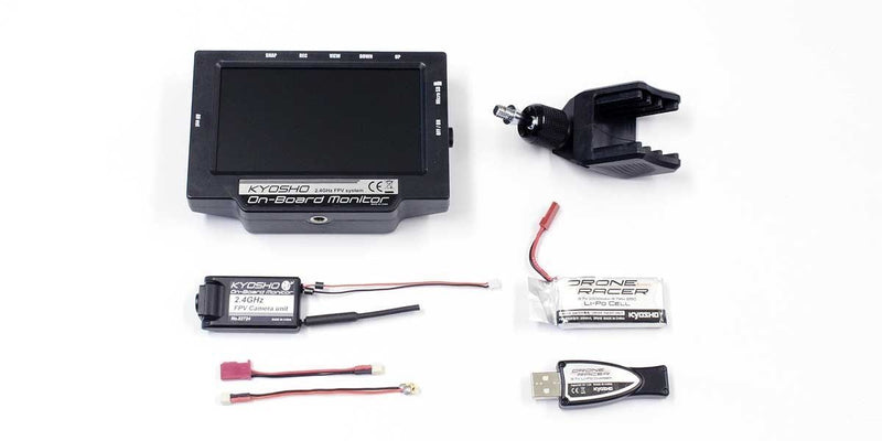 KYO-82724BC Kyosho ONBOARD MONITOR w/LiPo & USB Charger