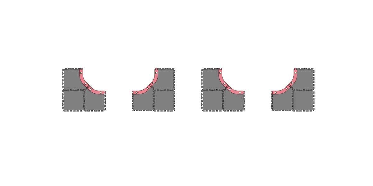 KYO-87031-02 Kyosho Mini-Z GrandPrix Circuit 30 Large Corner [87031-02] Kyosho