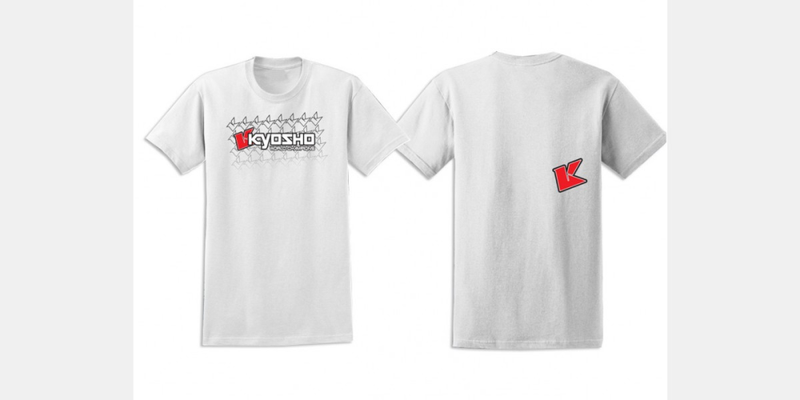 KYO-88001L Kyosho K Fade 2.0 T-shirt (White/L)