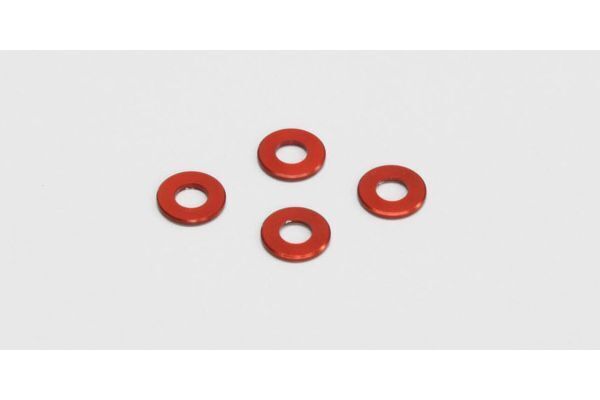 KYO-97041-05R Kyosho ALUMINIUM COLOUR 3x6.0x0.50mm RED Kyosho