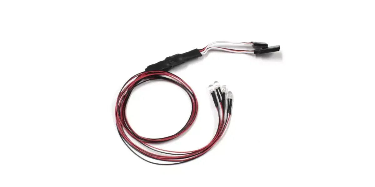 Kyosho LED light unit (Î¦5 / 4 lights / L=400 / Red) [97054-4R-C]