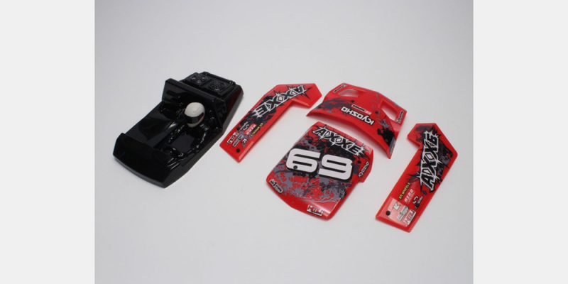 KYO-EZ025R Kyosho OUTER PANEL SET RED