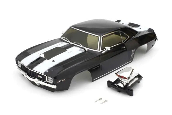 KYO-FAB608BK Kyosho 1969 Chevrolet Camaro Z/28 RS Supercharged VE Tuxedo Black Decoration Body Set [FAB608BK] Kyosho