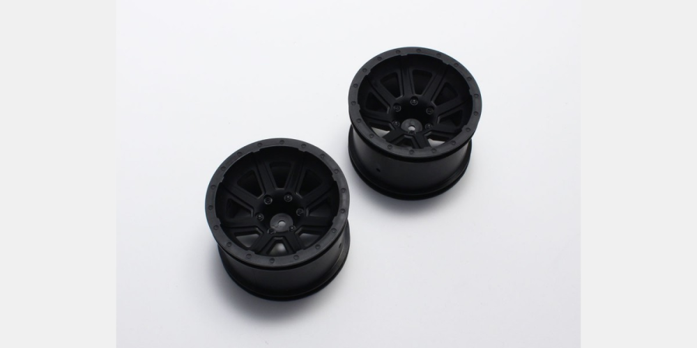 KYO-FAH301BK *DISC* Kyosho FAH301BK Wheel (Black/2pcs/RAGE VE) Kyosho