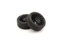 KYO-FATH702BKM Kyosho Premounted Tire FZ02(15-Spoke BK/M/2pcs) Kyosho