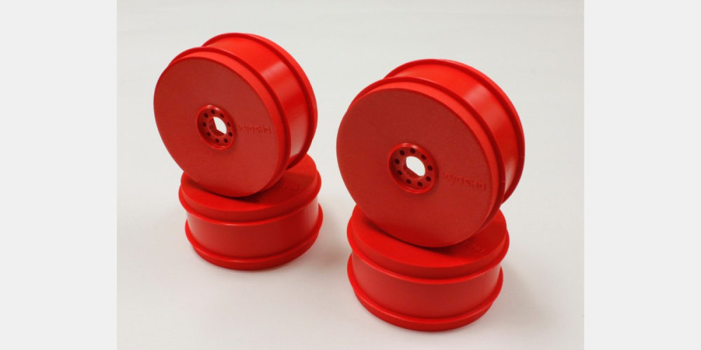 KYO-IFH006KR Kyosho Dish Wheel (4pcs/F-Red/MP9 TKI4) Kyosho