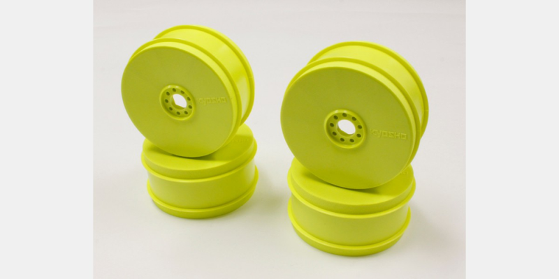 KYO-IFH006KY Kyosho Dish Wheel (4pcs/F-Yellow/MP9 TKI4)