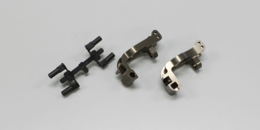 KYO-IFW412 Kyosho Aluminium Front Hub Carrier L&R Gunmetal MP9 Kyosho