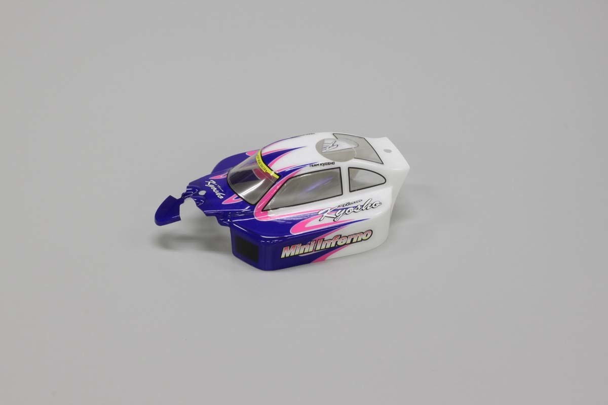 KYO-IHB01 Kyosho Mini Inferno Colored Body Set (White/Blu Kyosho