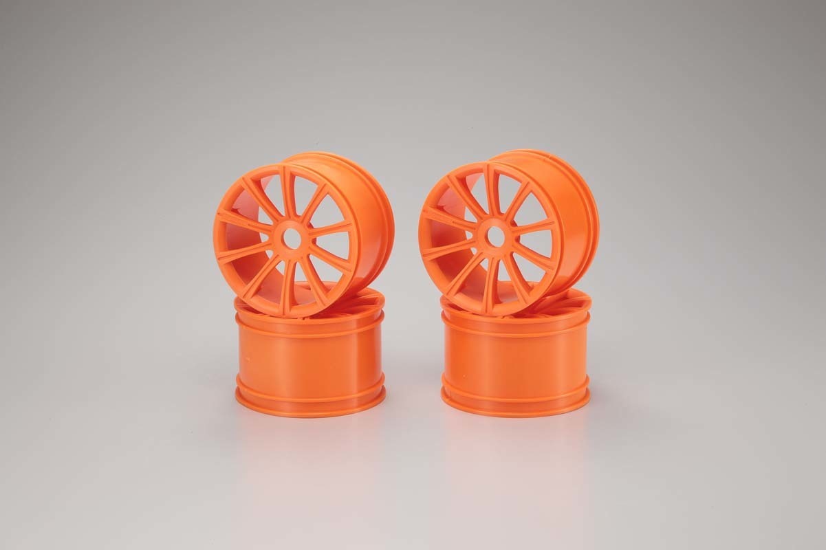 KYO-ISH050KO Kyosho Ten-Spoke Wheel (Orange/ST-R/4pcs) Kyosho
