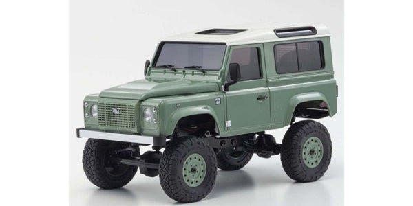 KYO-MXBT07GR Kyosho MX-01 Land Rover Defender 90 Heritage Grasmere Green / Alaska White [MXBT07GR]