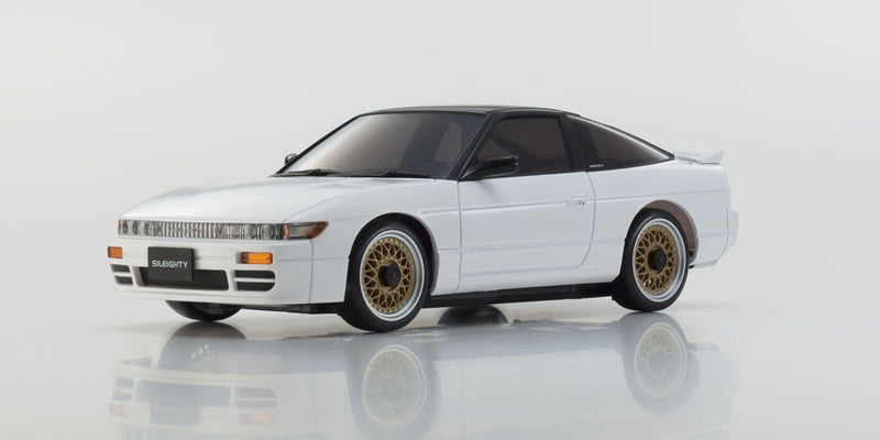 KYO-MZP434WB Kyosho ASC MA-020 NISSAN SILEIGHTY White/Black Roof