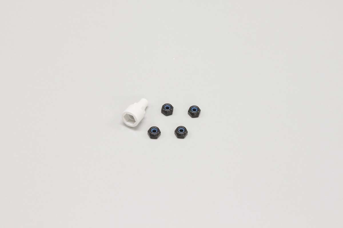 KYO-MZW13BK Kyosho Color Nylon Nut Black Kyosho