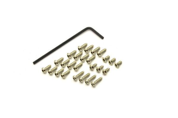 KYO-MZW440 Kyosho Button HEX Screw Set(MR-03/Nickel)