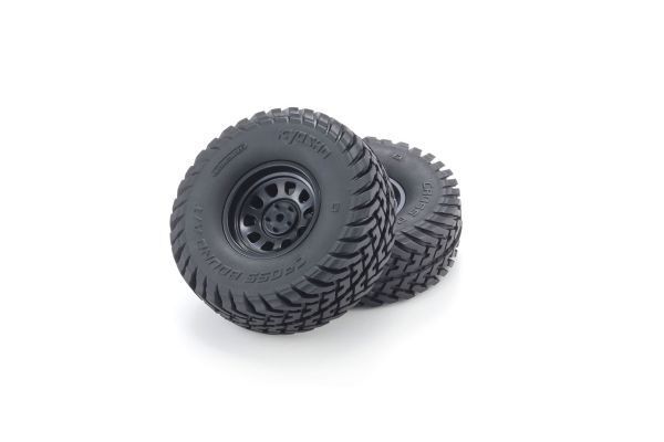 KYO-OLTH001BK Kyosho Complete Wheel & Tire Set (2pcs) Kyosho