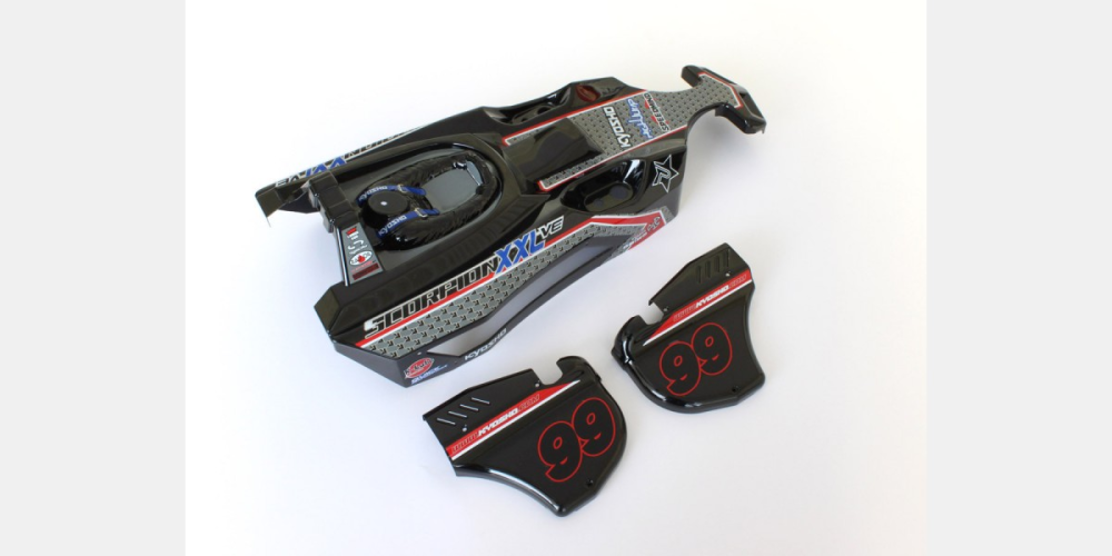 KYO-SXB002 Kyosho Completed Body Set (T2/Black) Kyosho