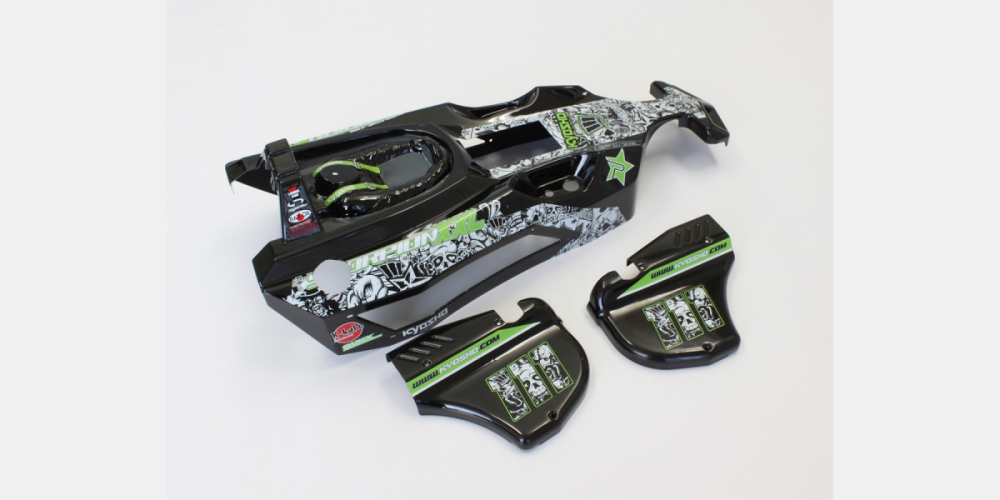 KYO-SXB102 Kyosho Completed Body Set(T2/Black/XXL GP) Kyosho