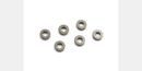 KYO-W0142GM Kyosho Aluminum Collar (3x6x2mm/Gunmetal/6pcs) Kyosho